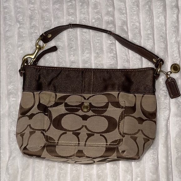 Coach Handbags - Coach Monogram Small Brown Bag 11957